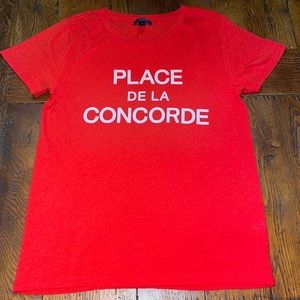 J.Crew “Place De La Concorde” Tee Shirt